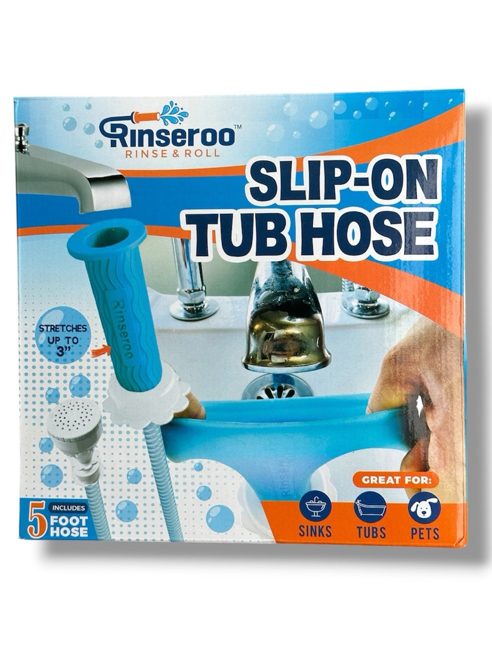 Rinseroo Slip-On Tub Hose
